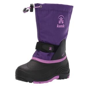 Kamik Kids Waterbug 5 Winter Boots US 1 EU 32 Purple Insulated Waterproof GUC
